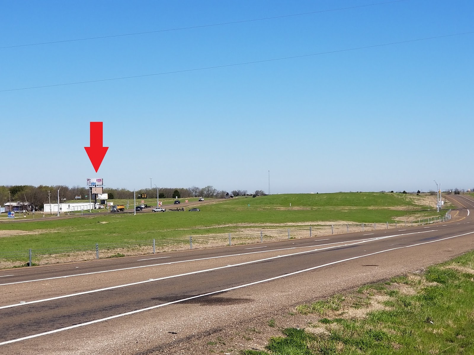 Dallas Landscape Billboard in Kaufman County near Kemp, Texas is