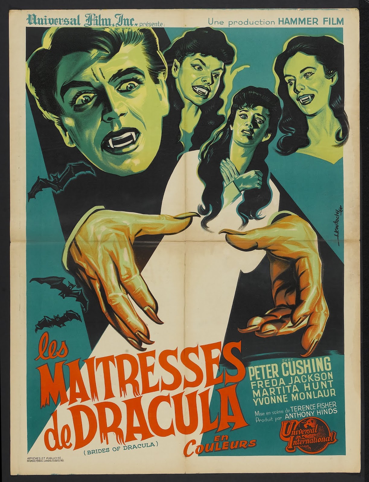 MONSTER BRAINS French Horror Film Posters