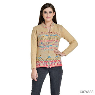 Women's Woolen Blend Embroidery Sweaters