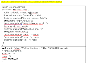 Sains Komputer Asas Sains Komputer Sk T4 Aturcara Java Memasukkan Input Data Pengguna Dan Papar Output