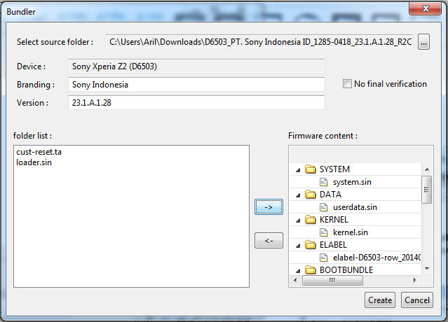 Ftf File Format Cara membuat file .ftf dari XperiFirm, How create .ftf file from ...