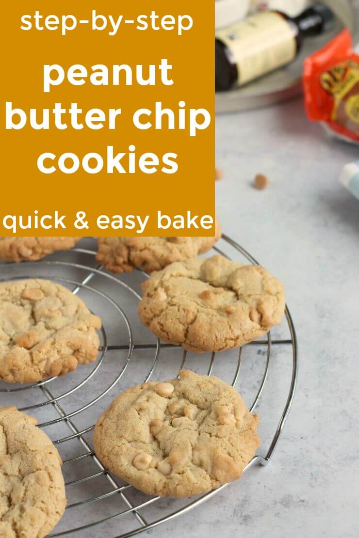 step by step peanut butter chip cookies