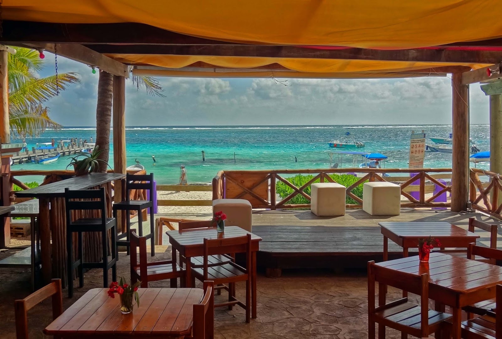 Joe's Retirement Blog Lunch in Town, Puerto Morelos, Quintana Roo