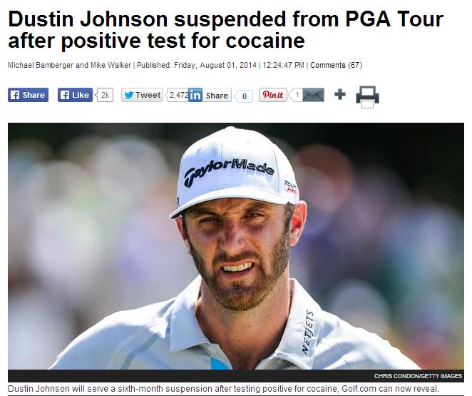 Dustin Johnson, PGA, 33. 