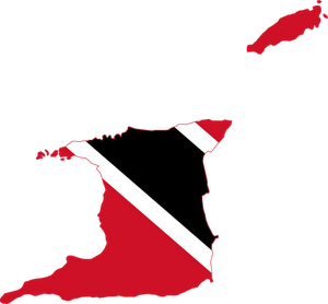 Trinidad and Tobago Flag map