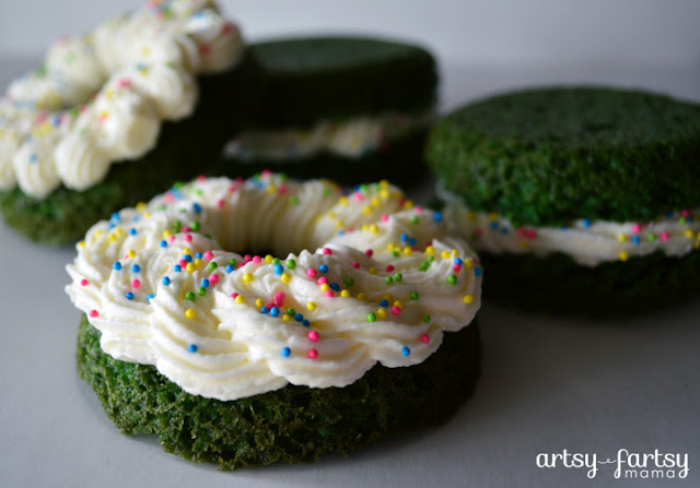 Green Velvet Donuts & Whoopie Pies