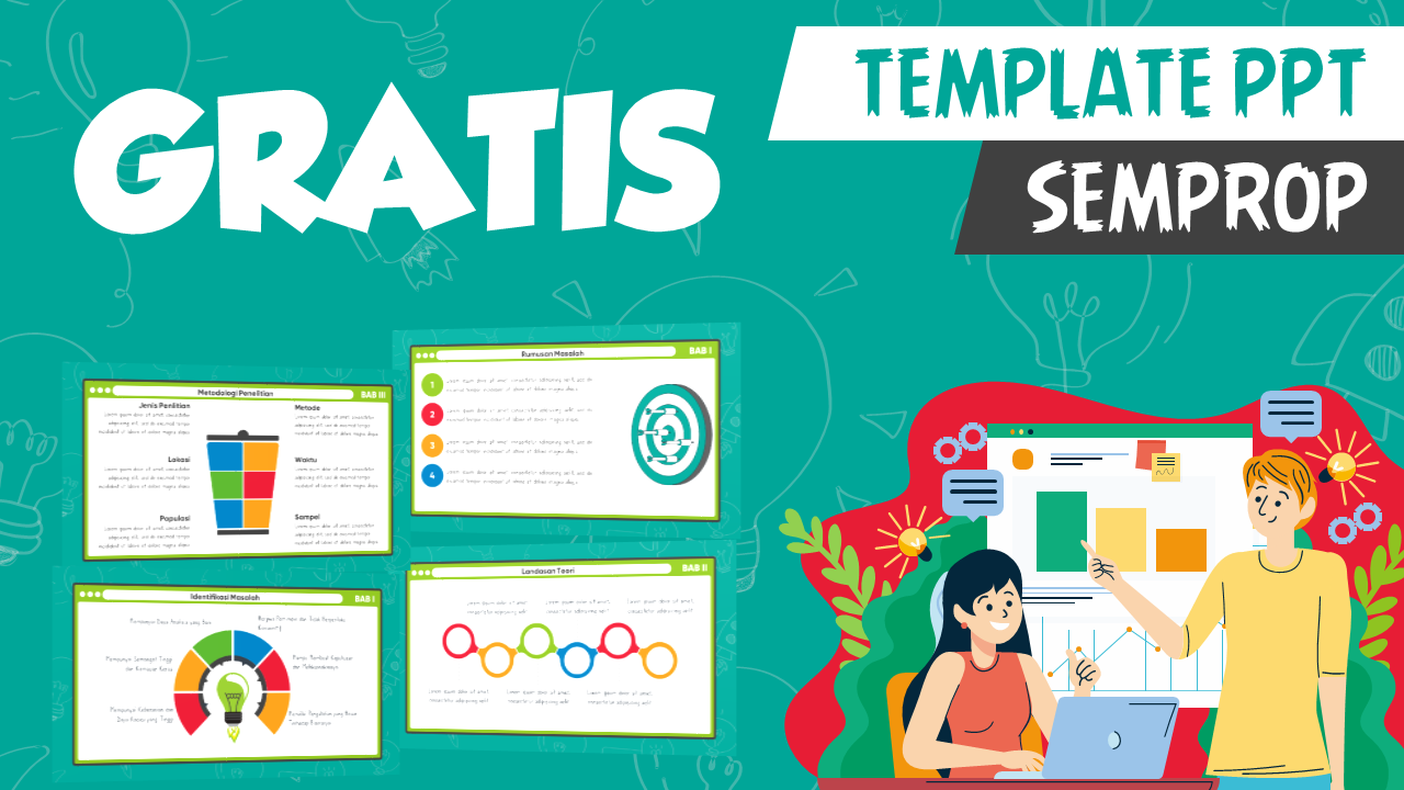 Contoh Presentasi PowerPoint Menarik Seminar Proposal Tema