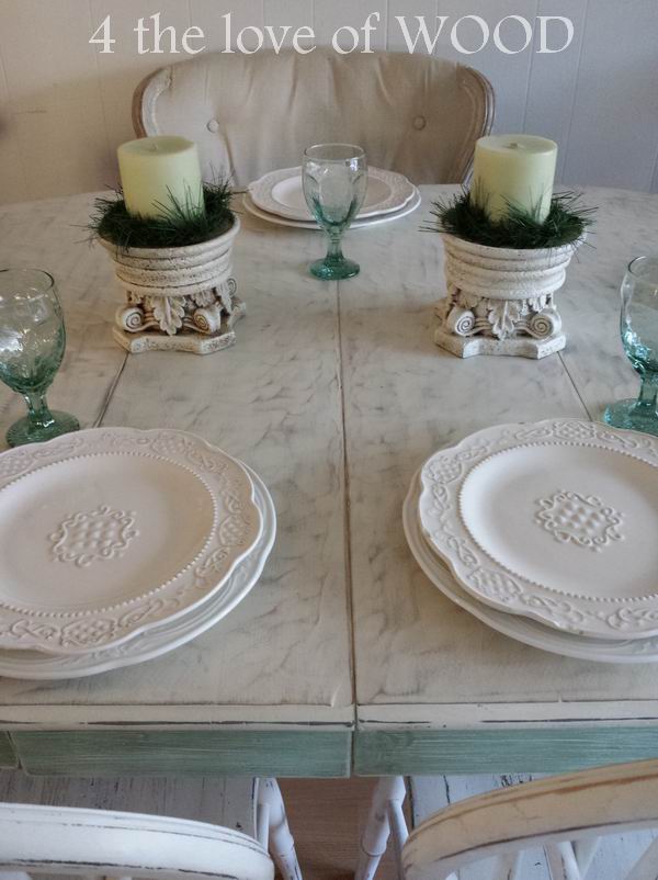 4 the love of wood PAINTING AN ANTIQUE DINING TABLE