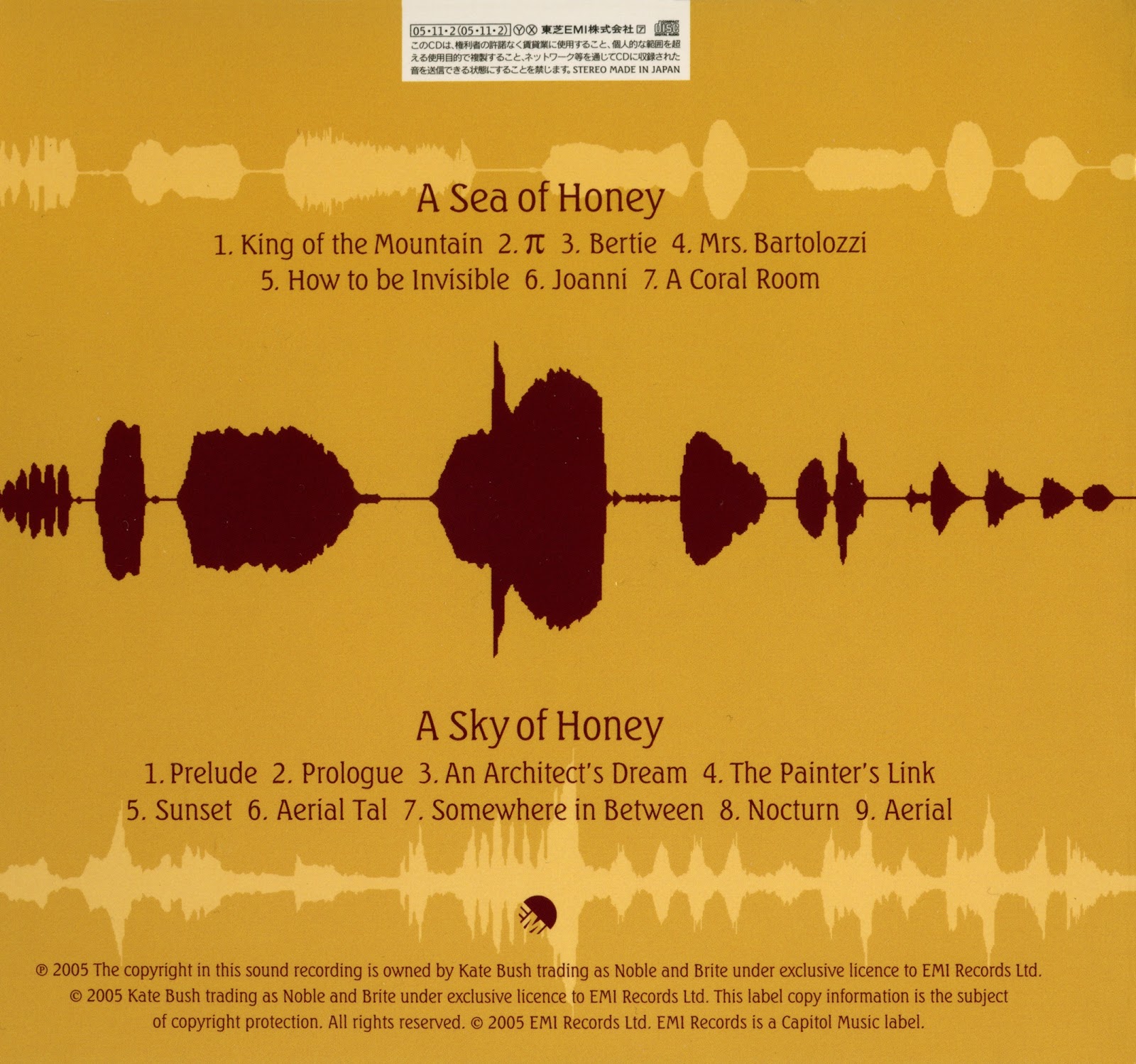 Classic Rock Covers Database Kate Bush Aerial (2005)