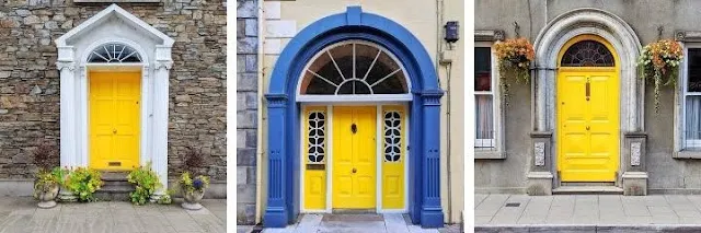 West Cork Ireland - Yellow Doors in Clonakilty