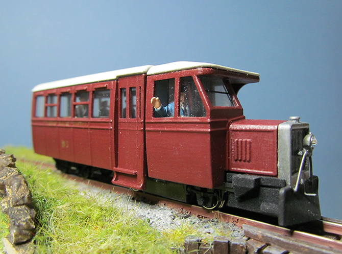 OO9 009 Prototype Tram/ Railcar WITH new KATO 109 chassis included 