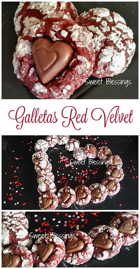 Galletas Red Velvet para San Valentin