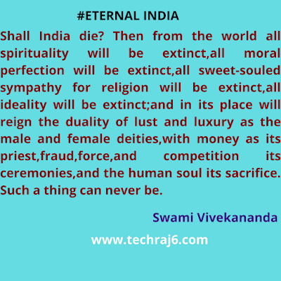 Eternal India Quotes By Swami Vivekananda