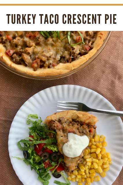 A simple and family friendly dinner that is sure to become a favorite. Turkey taco crescent pie only requires a few ingredients and can be customized to your liking.