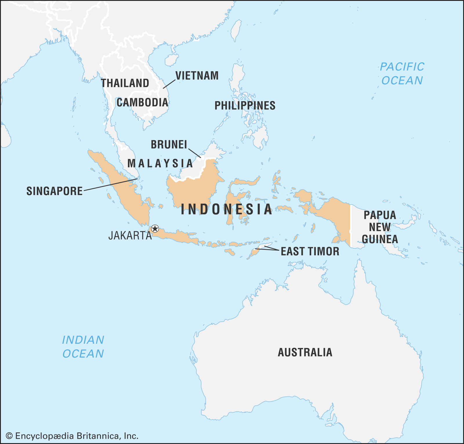 World Map Indonesia And Australia - Best Map of Middle Earth