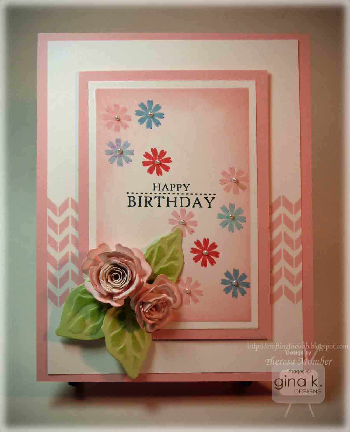 Crafting The Web: Floral Birthday Card Tutorial