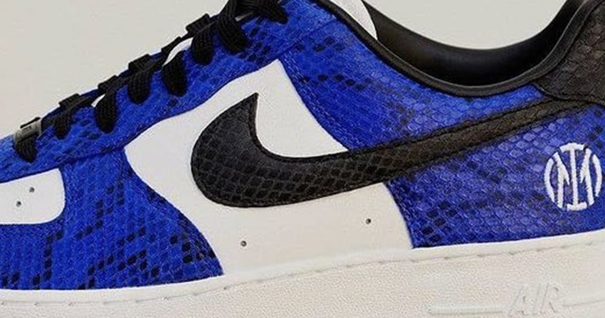2 Nike Inter Air Force One Shoes Revealed - Footy Headlines
