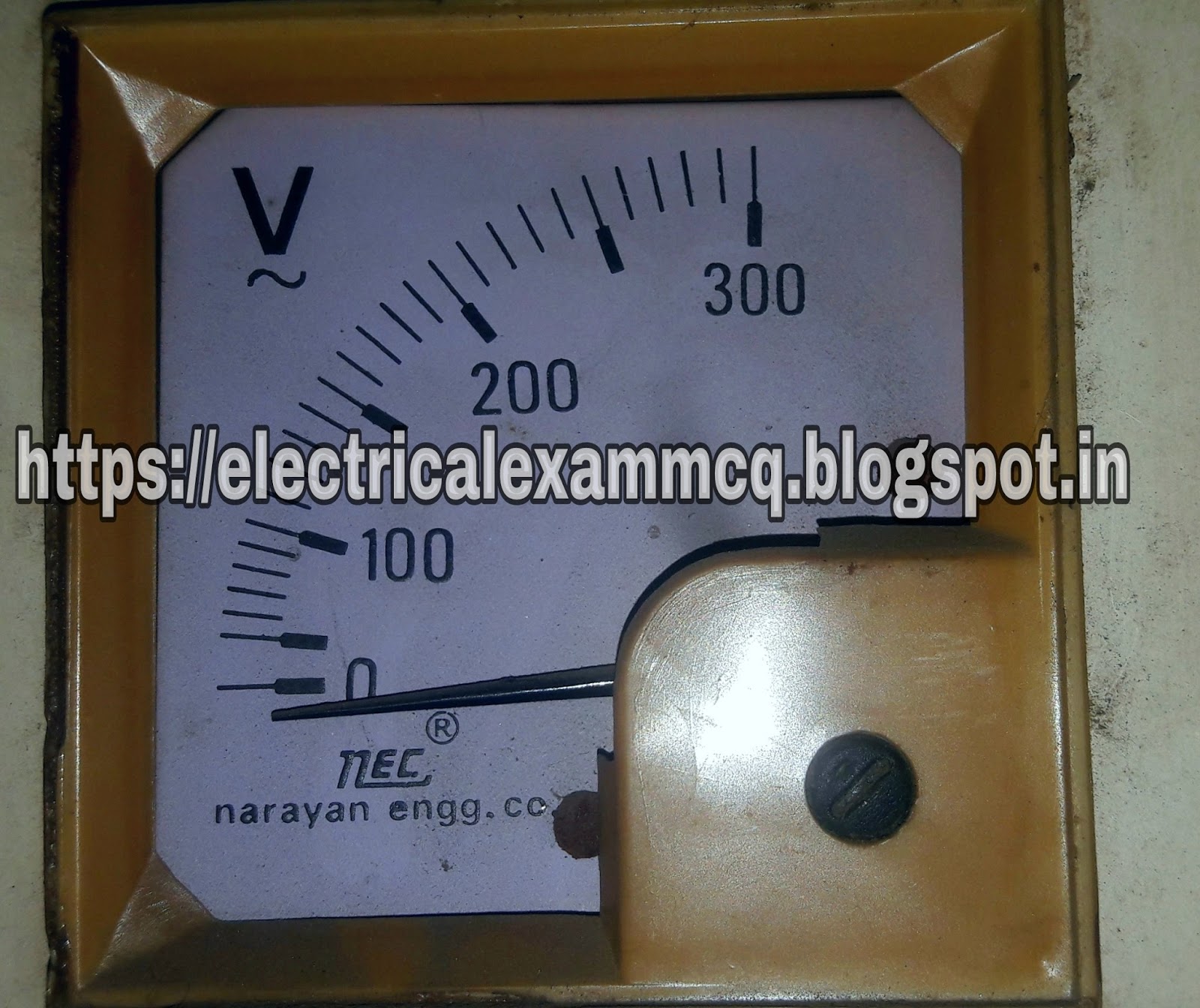 Electrical Exams MCQ Measuring instrument