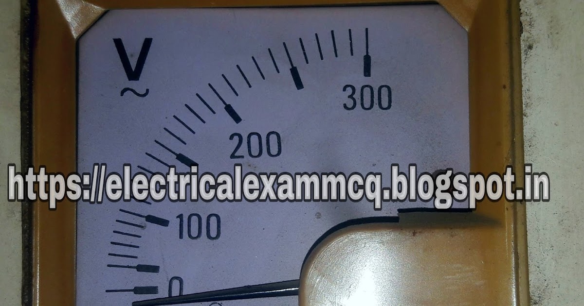 Electrical Exams MCQ Measuring instrument