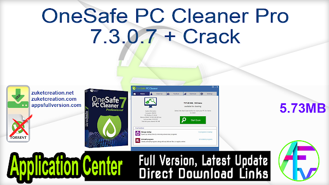 OneSafe PC Cleaner Pro 7.3.0.7 + Crack