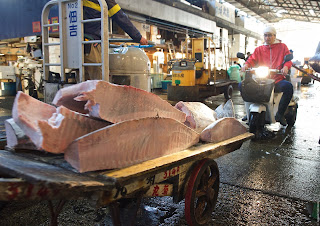 Tsukiji Market - Рыбный рынок Цукидзи, Токио