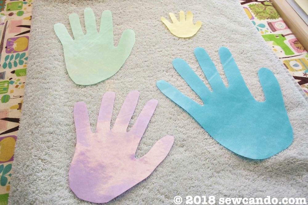 Sew Can Do DIY NoSew Fabric Keepsake Handprint Gifts