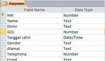 Panduan Membuat Data Base Gaji Karyawan - BOCAH WEB