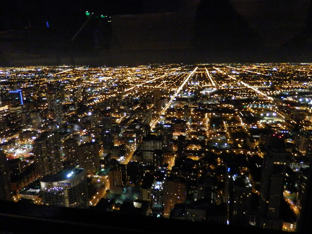 Chicago vue du haut de la tour John Hancock