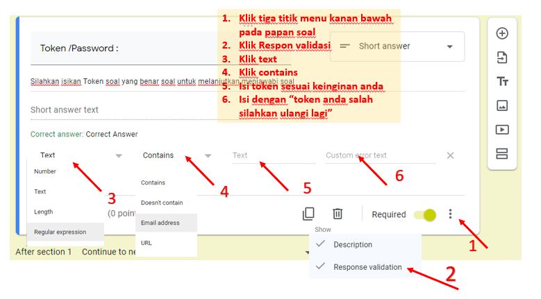 Cara buat token di google form