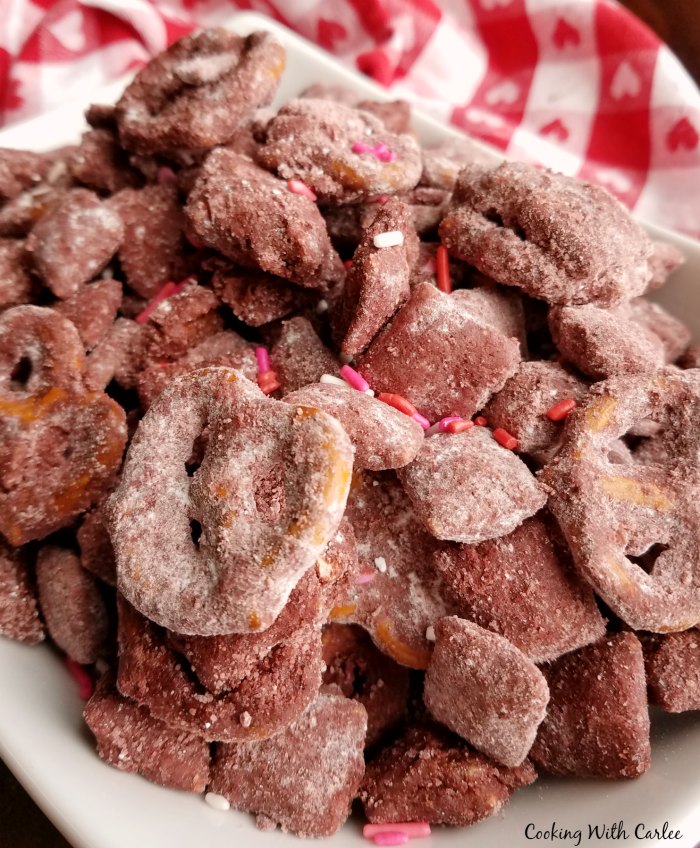 Cooking With Carlee Red Velvet Puppy Chow