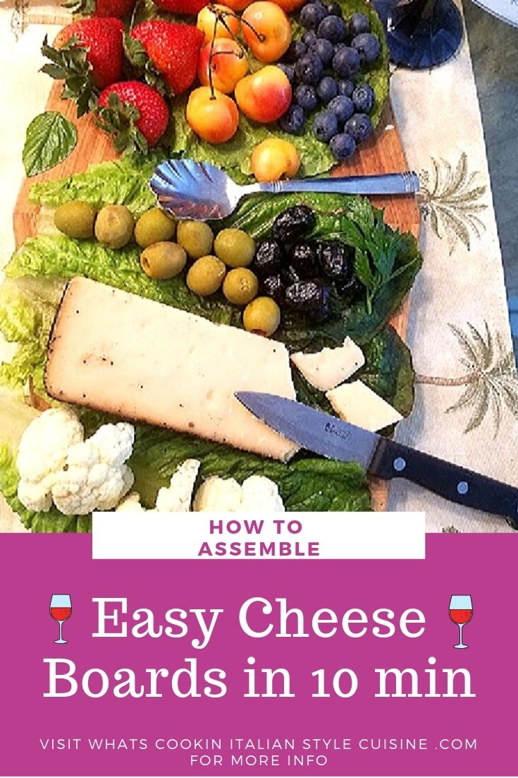 pin for later cheese board ideas and all the ingredients