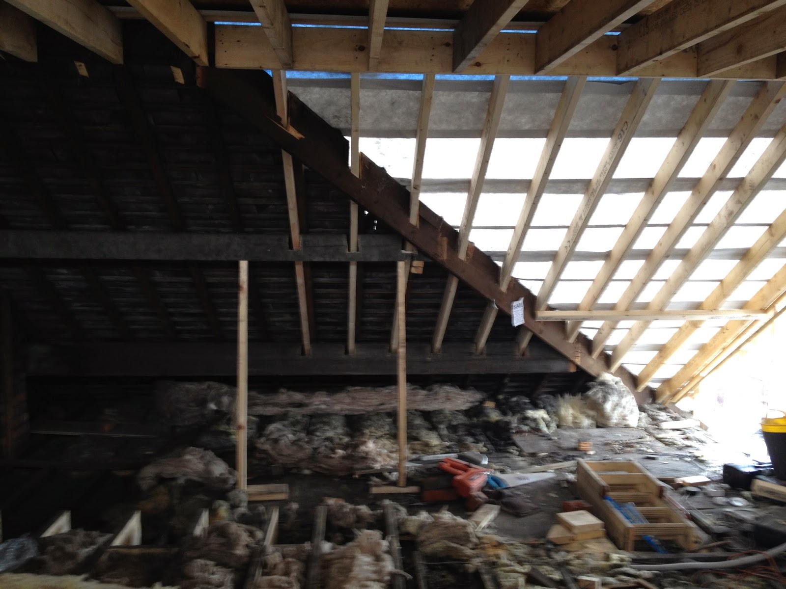 Our Loft Conversion Diary Day 8 Steel, and Floorboards