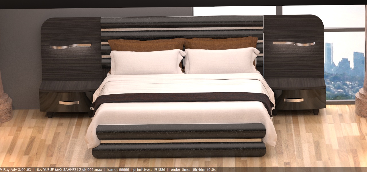 Bursa Render Sultan Yatak Odası