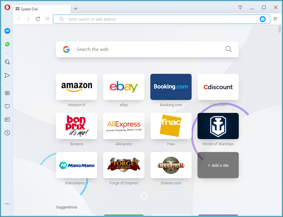 Opera Web Browser 64.0.3417.92