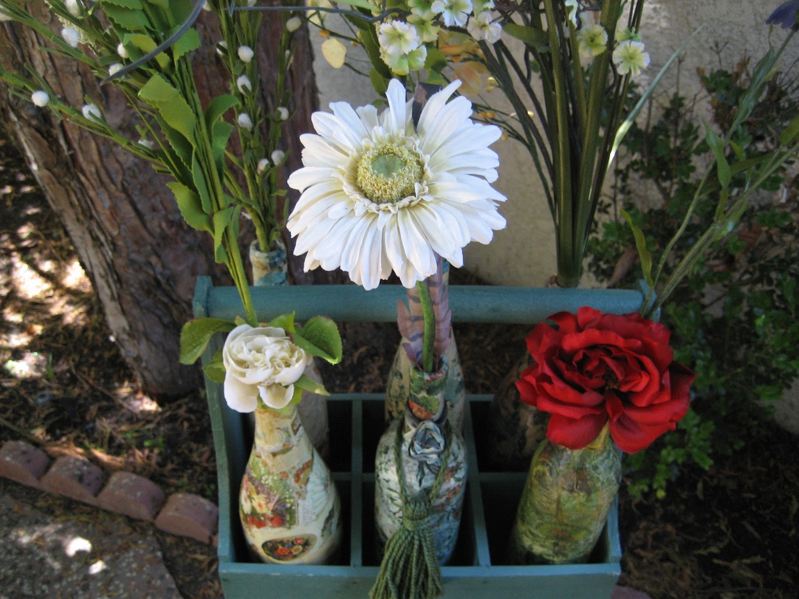 50 DECOUPAGE WINE BOTTLES WITH NAPKINS