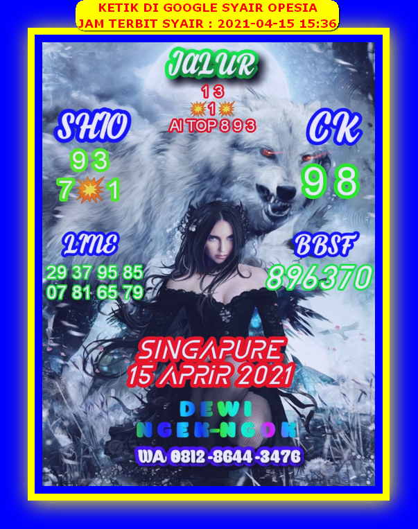 PREDIKSI SGP YOHII