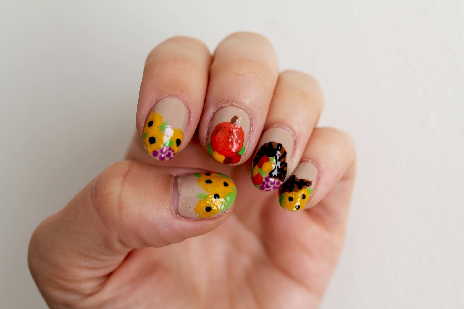 6. "Simple and Cute Thanksgiving Nail Art" - wide 2