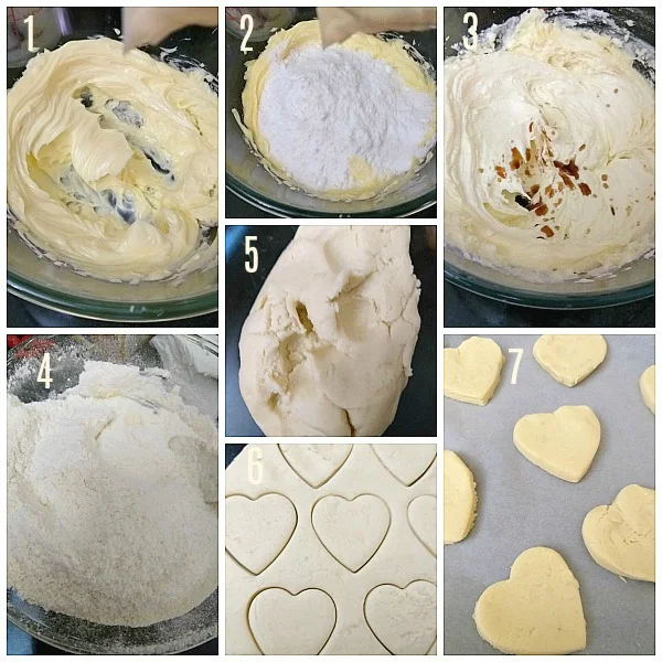 Steps to make melt in your mouth Shortbread Cookies