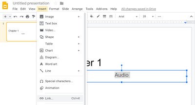 Añadir audio a Presentaciones de Google