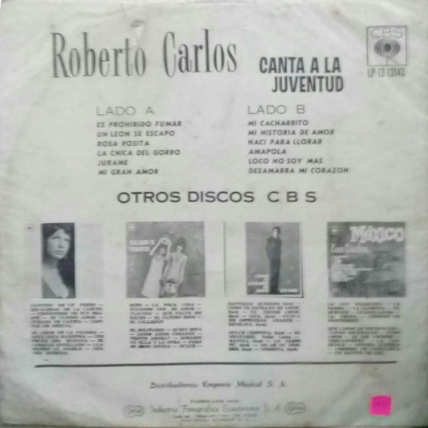 La Rocola de Papá: Discografía completa en español de Roberto Carlos -  Parte N° 1
