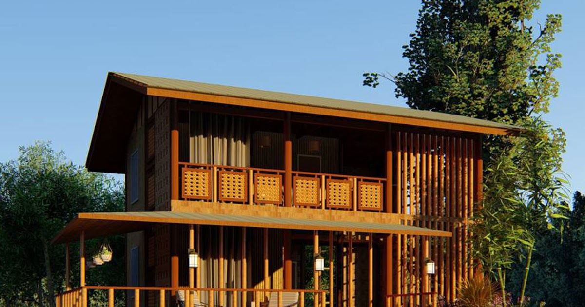 Contoh Rumah Bambu Minimalis Modern