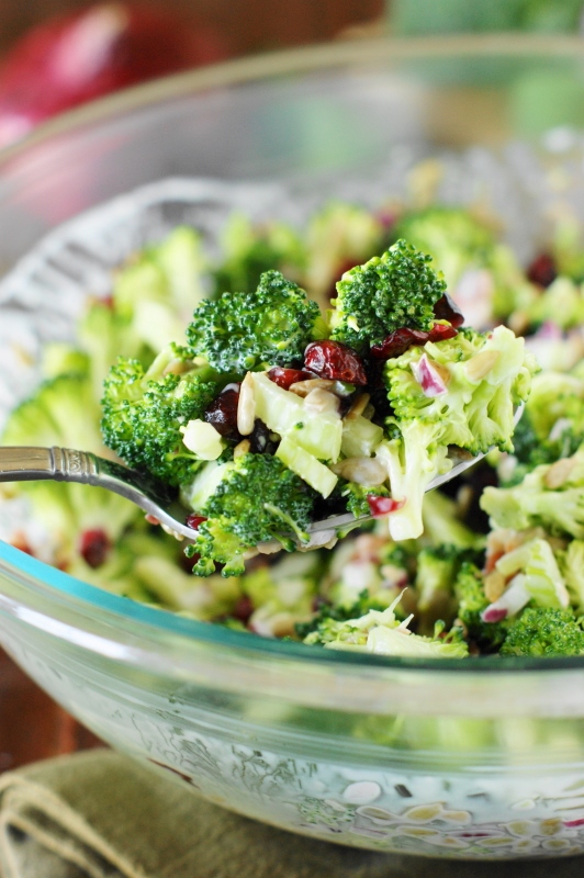 Broccoli Salad with Bacon & Dried Cranberries The Kitchen is My
