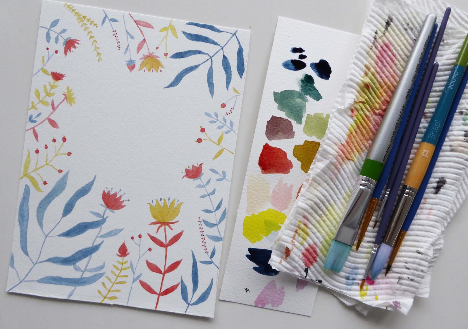 Nicola Creating an illustration with acrylic inks