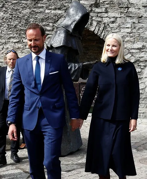 Crown Prince Haakon and Crown Princess Mette-Marit visited Telliskivi Creative City. Old Town of Tallinn which is in UNESCO cultural heritage list