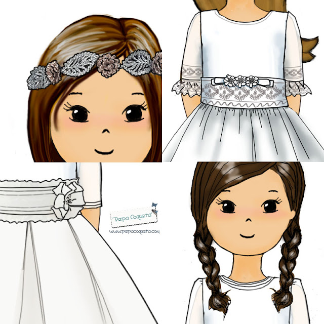 dibujos personalizados comunión