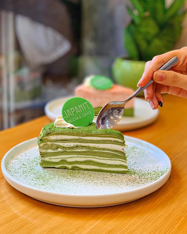 Panna cotta và bánh crepe tại Japanese Matcha