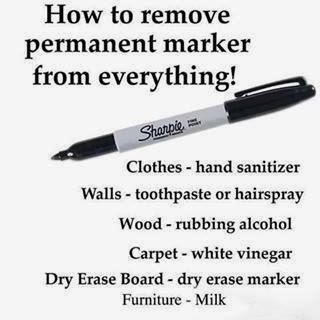 Best way to remove sharpie