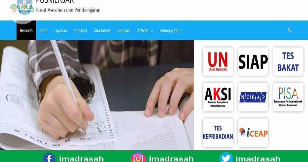 Penyelengaraan AKM tingkat SD/MI, MTs/SMP dan SMA/SMK/MA