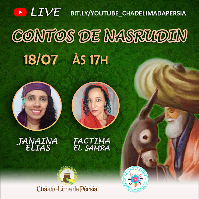 Live: Contos de Nasrudin com Janaina Elias e Factima El Samra