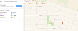 A mMap in Texas in Apple Maps from DuckDuckGo